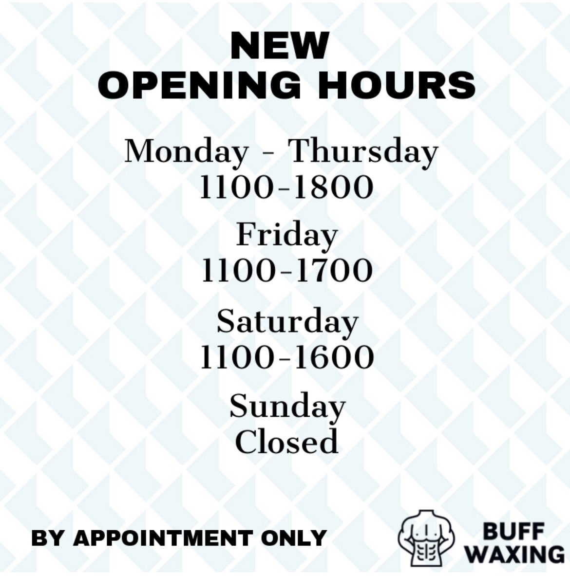 New Opening Hours: 
#cardiff #menswaxing #waxing #mensgrooming #cardifflife #cardiffwales #newportwales #swansea #thevalleys #wales #merthyr #bristol #brighton #thevale #backsackandcrack #cardiffwaxing #backwax #chestwax #legswax #sackwaxer #bumwax #bscwax #hotwax #stripwax