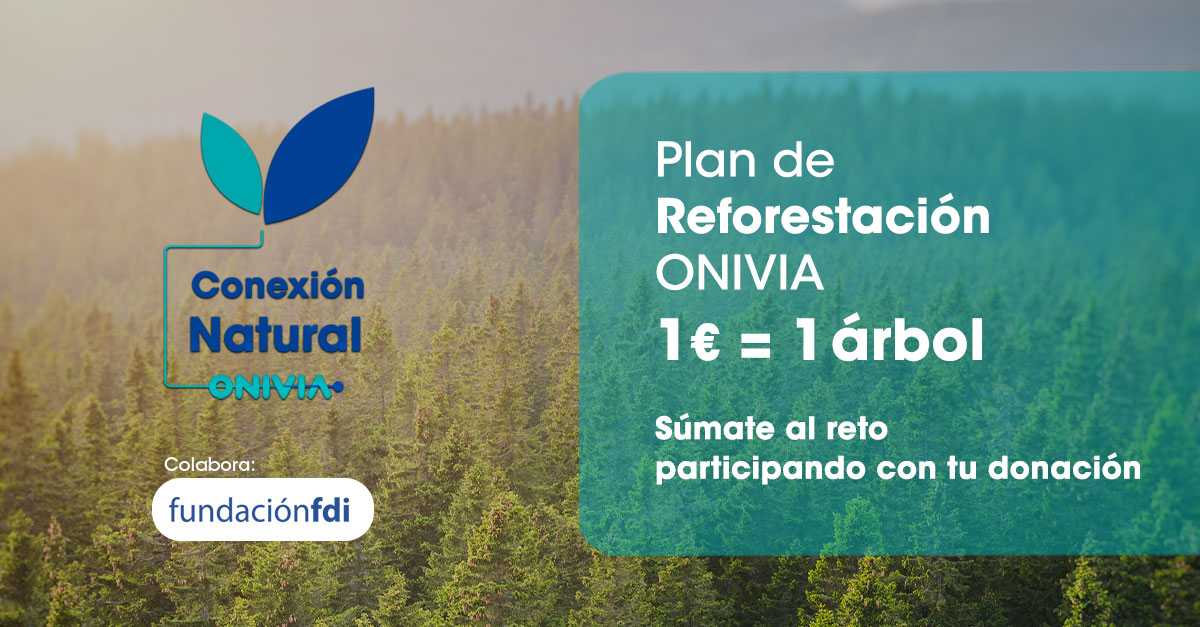 Onivia (@onivianetworks) on Twitter photo Ponemos marcha el Plan de Reforestación ONIVIA 1€ = 1 árbol. Plantaremos un mínimo de 2.000 árboles en áreas naturales deforestadas. Un reto al que ahora te puedes sumar con tu donación a <a href="/FDIfundacion/">Fundación FDI</a> todos los detalles aquí 👇
onivia.net/es/conexion-na…
#ConexiónNaturalOnivia Ponemos marcha el Plan de Reforestación ONIVIA 1€ = 1 árbol. Plantaremos un mínimo de 2.000 árboles en áreas naturales deforestadas. Un reto al que ahora te puedes sumar con tu donación a <a href="/FDIfundacion/">Fundación FDI</a> todos los detalles aquí 👇
onivia.net/es/conexion-na…
#ConexiónNaturalOnivia