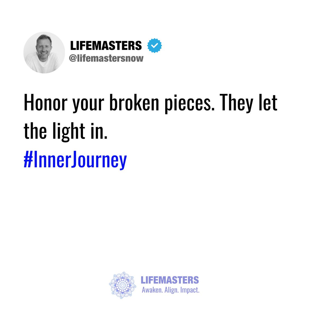 You're not broken. You're real.
#InnerJourney