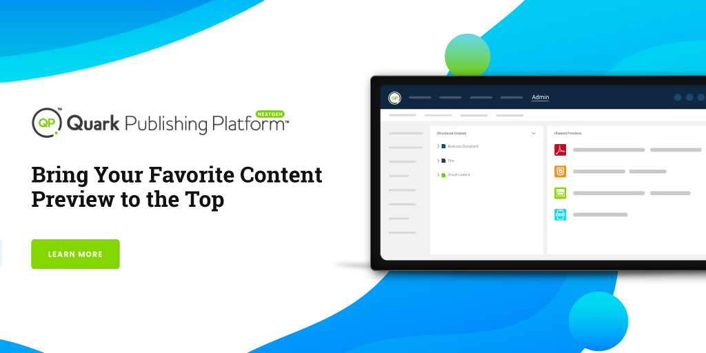 QuarkNews's tweet image. Bring your favorite content preview to the top with Quark Publishing Platform v3.2.
Get the personalized productive user experience now by requesting a demo bit.ly/3FTyHSy
#QuarkPublishingPlatform #PersonalizedContent #ContentManagement #CCMS #structuredauthoring