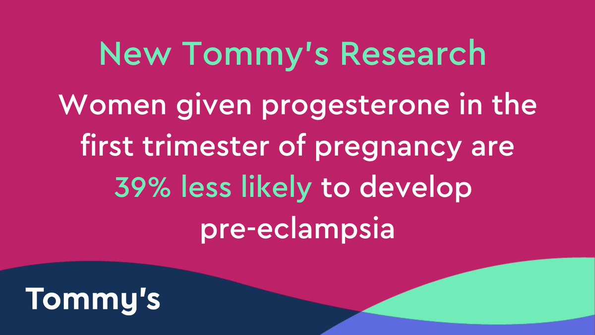 The latest study from our National Centre for Miscarriage Research has found giving progesterone in early pregnancy could reduce the risk of pre-eclampsia.

Read more: bit.ly/3MAaZhV

#EarlyPregnancy