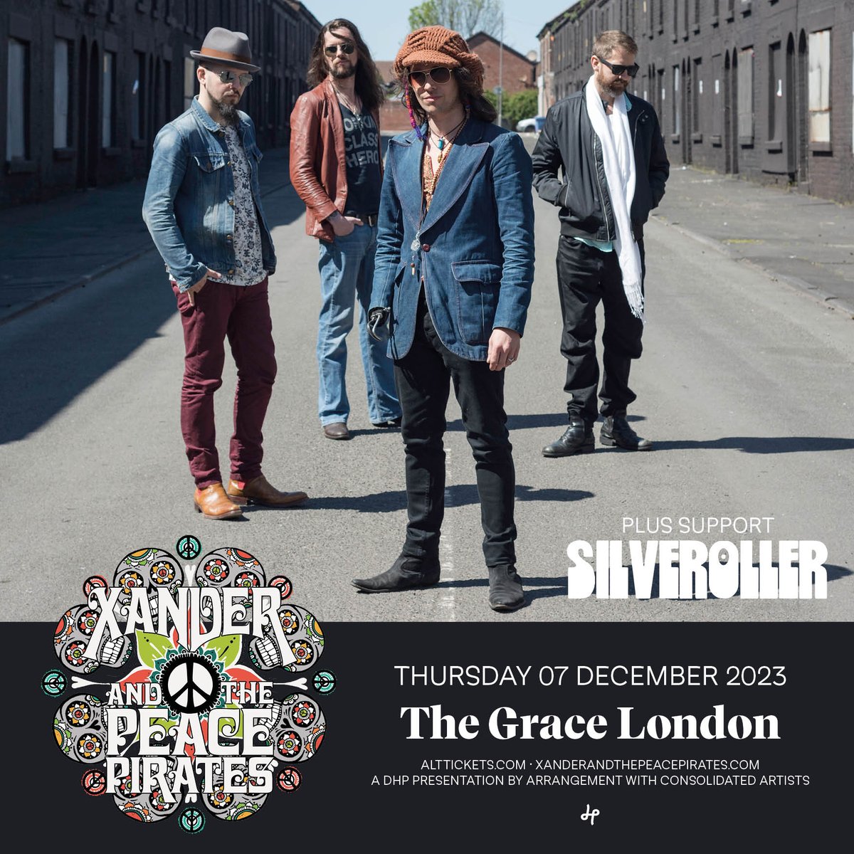 Support for @thepeacepirates has been confirmed as @SilverollerBand this December! 📅 Thursday 07 December 2023 🎟️ Get tickets here 👉 ticketweb.uk/event/xander-t…