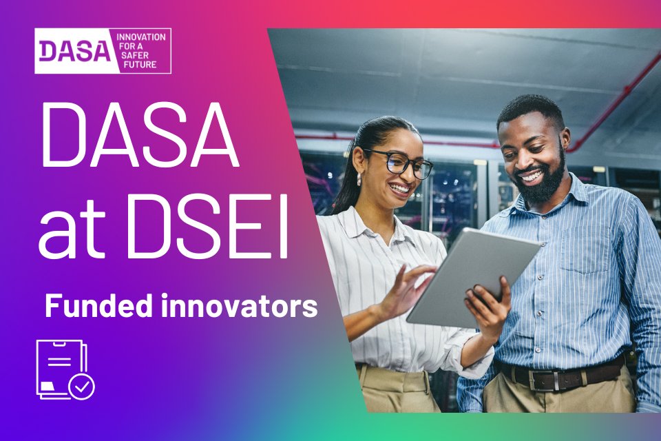 DASA goes 🤝 with SMEs 💡 Find out how our commitment to support SMEs was demonstrated at a recent event: ow.ly/P1YW50Q5wgG 📞 And get in touch with DASA here if you think your SME could benefit from collaboration with us: ow.ly/xt3n50Q5wgE