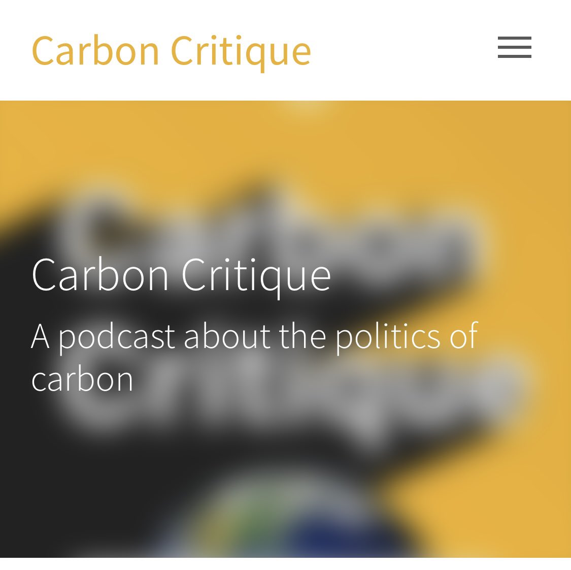 📣We at the #CarbonCritique podcast team are happy to announce that our new website is now available. Take a look to learn more about our conversations on the politics of carbon with inspiring researchers 🎧⬇️
carbon-critique.rifs-potsdam.de