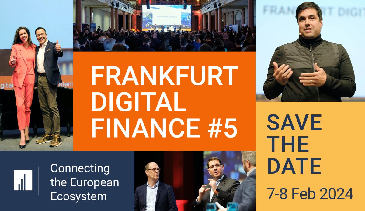 3 months to go! #FDF2024 <a href="/fdfconference/">Frankfurt Digital Finance</a> on 7-8 Feb 2024. Save the Date.