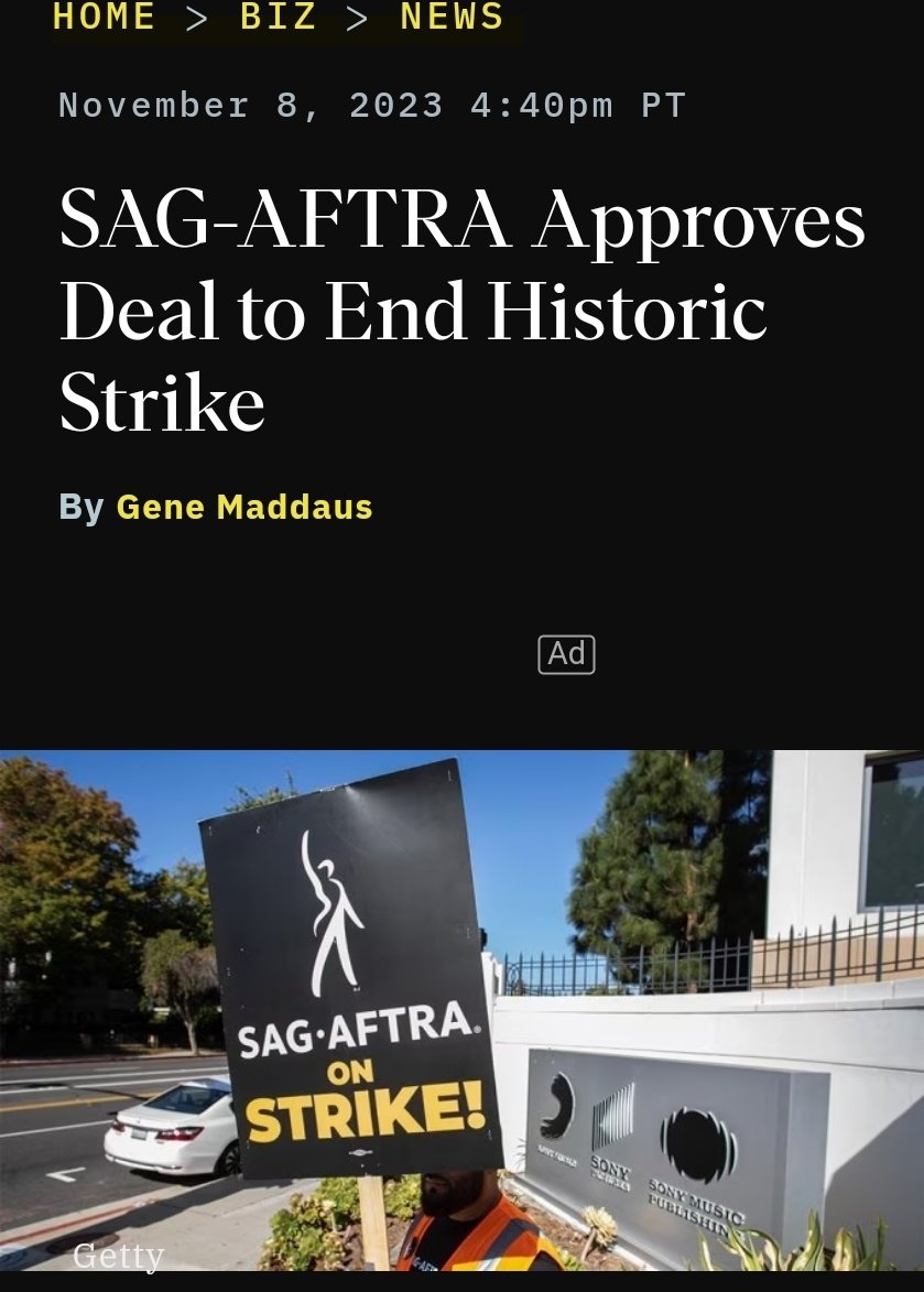 ACTORS STRIKE ENDS!!

What's the excuse now hedgefunds??

#AMC #APE #AMCNOTLEAVING #AMCDISTRIBUTION #AMCTheatres #ActorsStrike