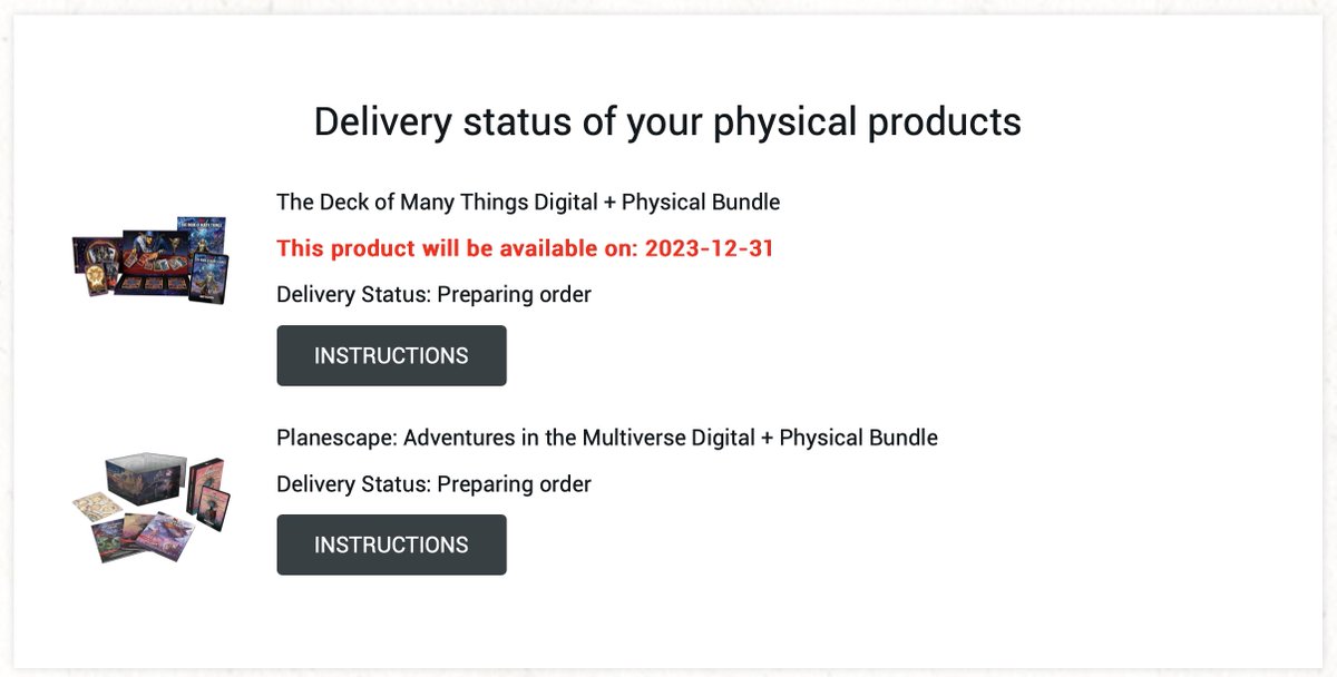 .@Wizards_Help - Where in the world are my Planescape books?!?!?!?  #Scalefast are a disaster; never buying anything via them again.