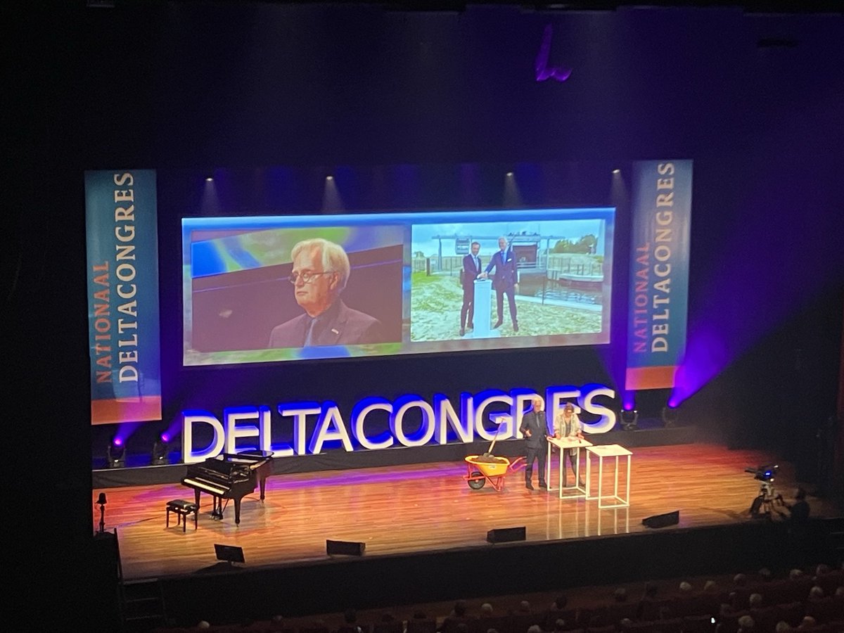 Het Nationaal Deltacongres 2023 in Groningen staat in teken van verandering van klimaat en betekenis voor waterveiligheid en beschikbaarheid van zoet water in Nederland en vooral wat er komende decennia moet gebeuren en veranderen. #deltacongres2023