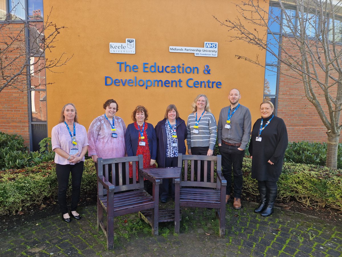 Here is our Clinical Placement Team, who have been nominated for a @KeeleUniversity Health and Care Partnership Award on the 23rd of November for their excellent work with the Student Learning Programme. Good luck, team! @mpftnhs