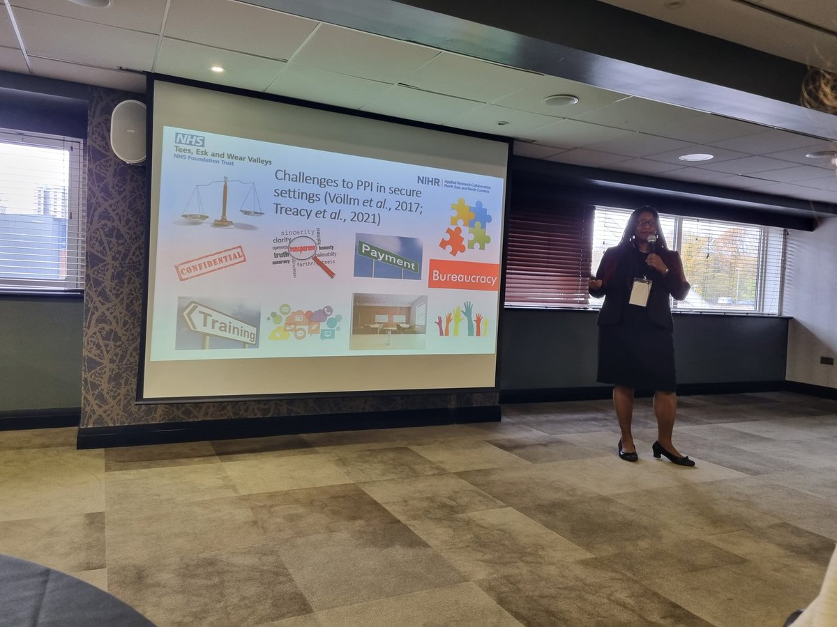 Sarah Daniel 💙 (@sarahdaniel21) on Twitter photo Great to hear from <a href="/DrAnne611/">Anne Aboaja</a> @tewv at the <a href="/NIHR_ARC_NENC/">NIHR ARC North East and North Cumbria</a> conference speaking about involvement approaches to mental health research in a prison in Bolivia Great to hear from <a href="/DrAnne611/">Anne Aboaja</a> @tewv at the <a href="/NIHR_ARC_NENC/">NIHR ARC North East and North Cumbria</a> conference speaking about involvement approaches to mental health research in a prison in Bolivia