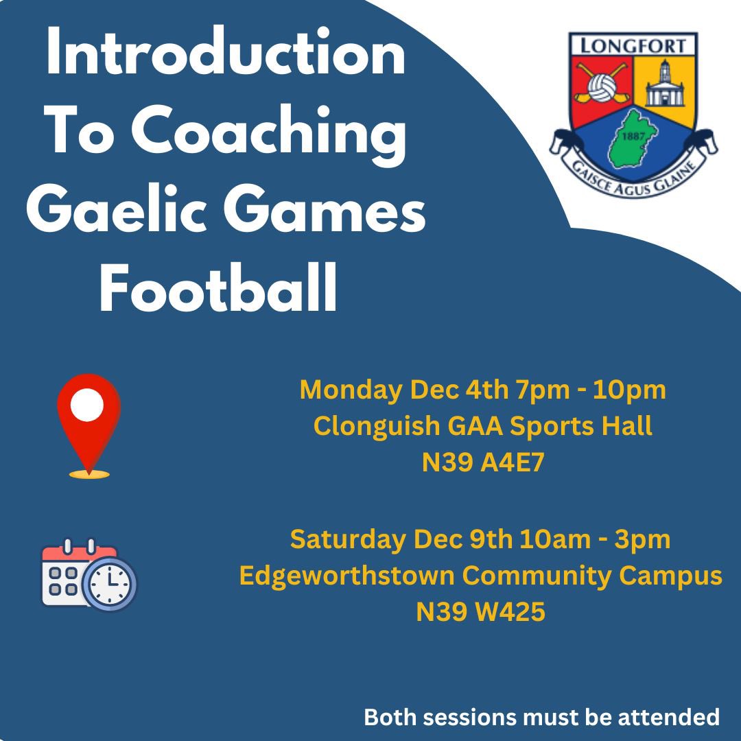 We are running an ICGG Football course in December. This is the entry level course of formal GAA Coach Education. Find out more &amp; register at learning.gaa.ie/node/282979 Please share with your fellow Club Coaches <a href="/GPOAaronMcD/">Aaron Mcdermott</a> <a href="/GPO_David/">David GPO</a> <a href="/GillenEnda/">Enda Gillen</a> <a href="/KCGPO1/">KCPO</a>