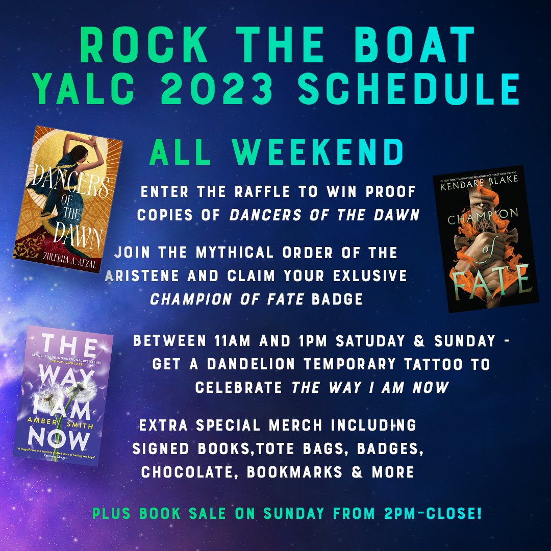 Who's coming to <a href="/yalc_uk/">Young Adult Literature Convention</a> this weekend?? 

We cannot wait to meet you all and have some proper bookish chats 💜💜

Here's a little teaser for what to expect at the Rock the Boat stand 👀