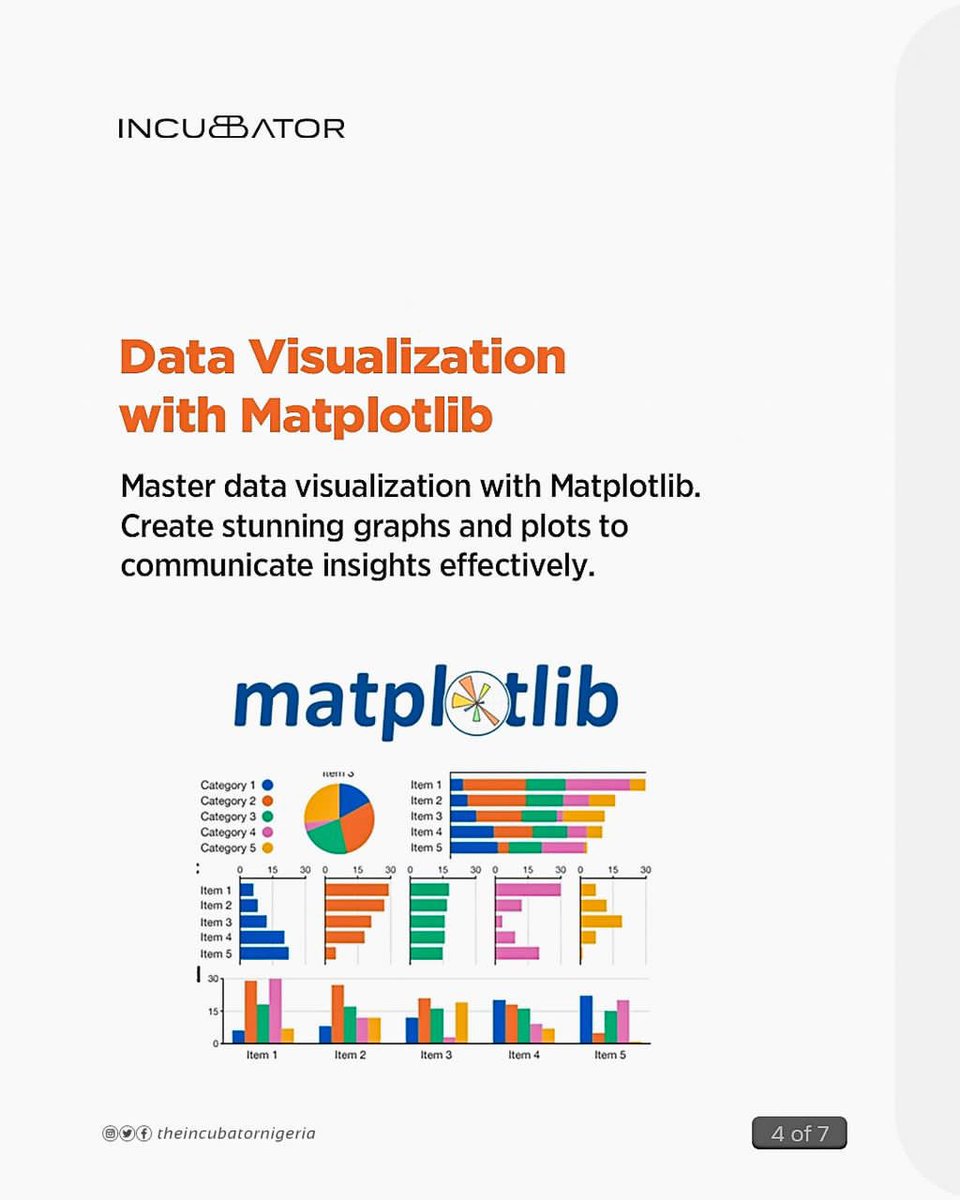 theincubator_ng's tweet image. Power up your Data Science journey with these must-have skills for beginners!

From coding to visualization, these essential tools will fuel your data-driven discoveries and propel you towards success.

#Tech #TheIncubator #IncubatorNigeria #IncubatorNG #DataScience