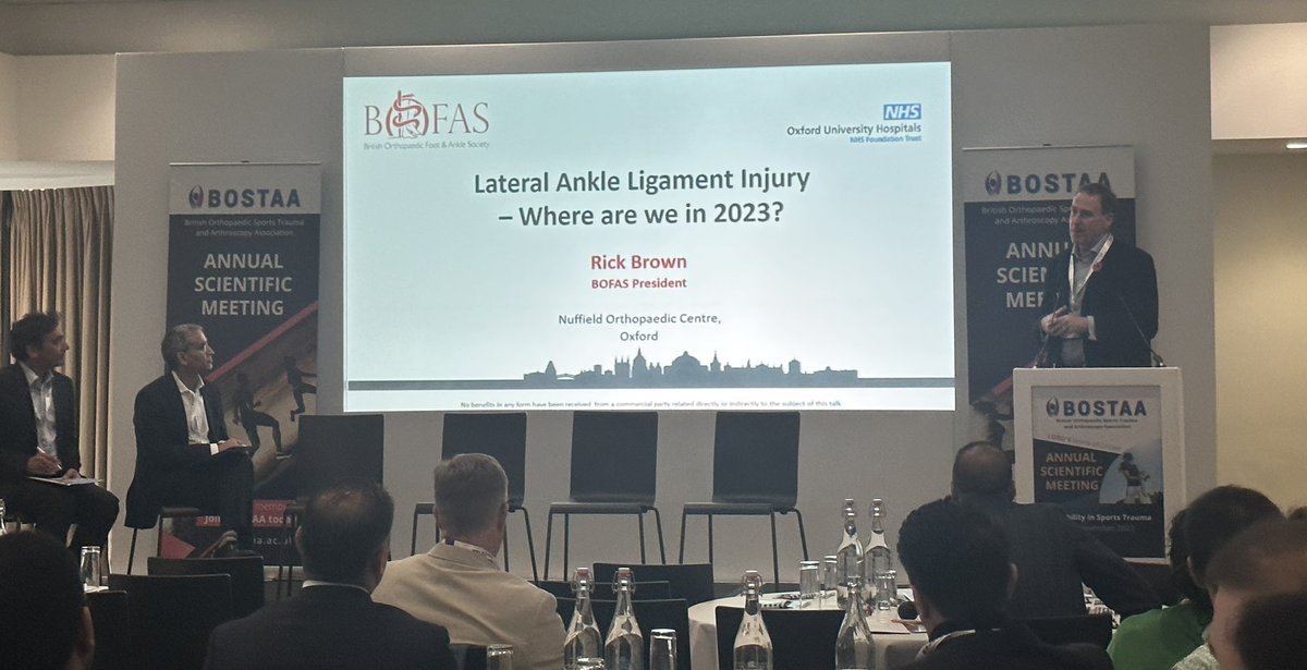@BOFAS_UK President Mr Brown talking about the ankle injuries at #BOSTAA23 @SAnand65 @vipin_asopa