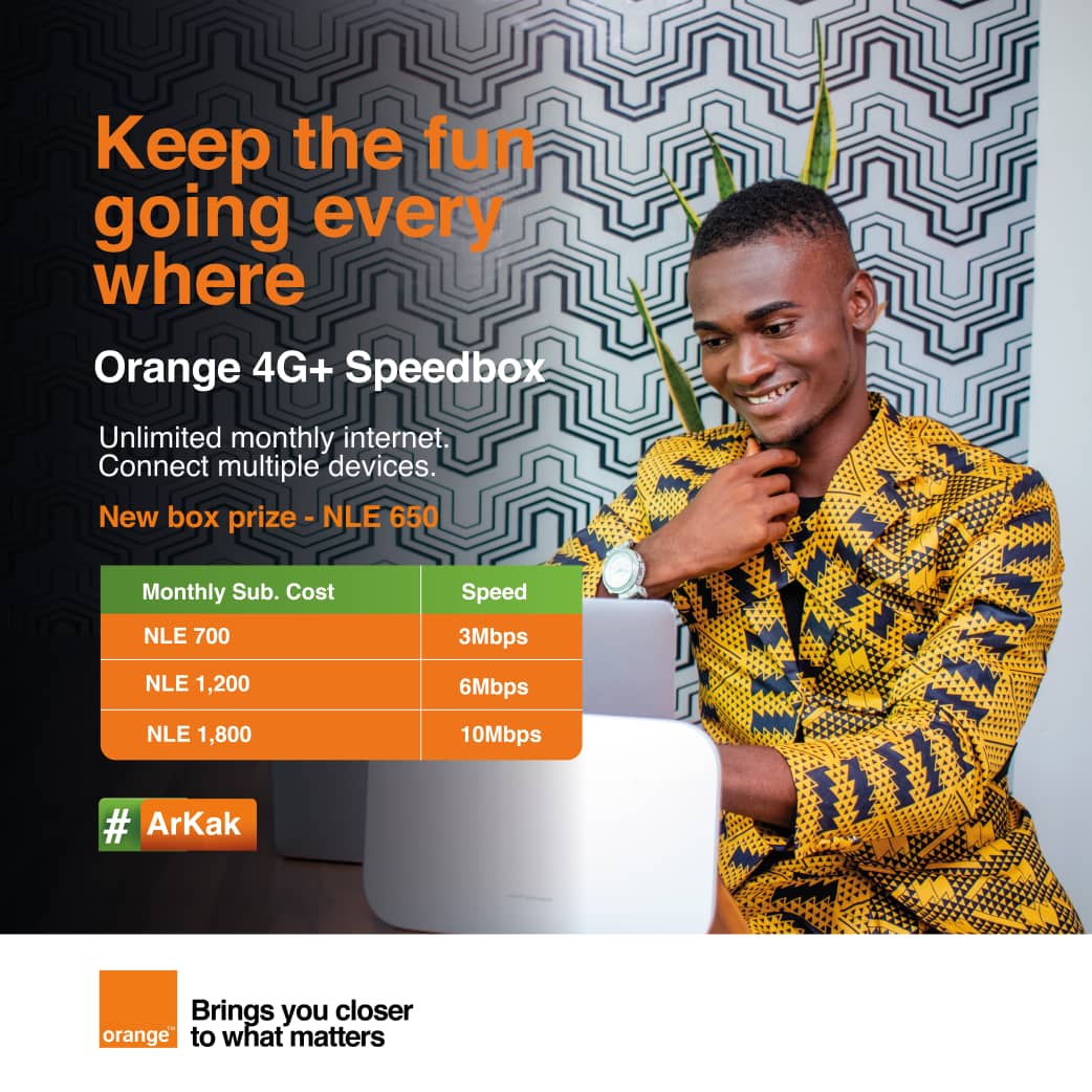 Orange_sierra's tweet image. Keep the fun going everywhere.

Get the Orange 4G+ Speedbox with unlimited internet, and connect multiple devices.

New box prize is NLE 650.

#orangesl #speedbox #ArKak
