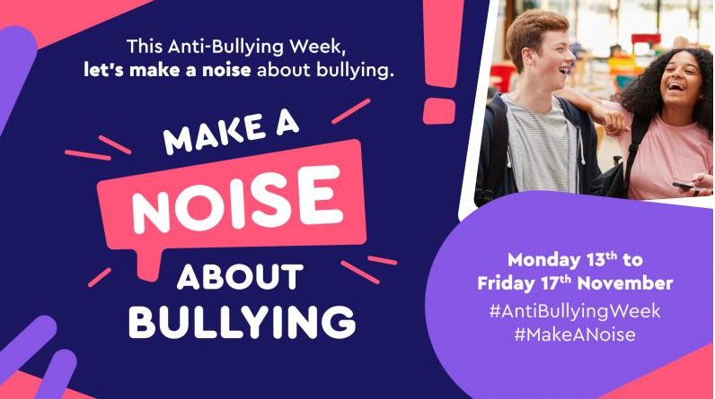 🚫Anti-bullying Week🚫 
Monday 13 - Friday 17 November❗️
👇🏻Please consider a donation to @ABAonline 
🔗bit.ly/antibullyingwe… 
#MakeANoise #UnitedAgainstBullying #AntiBullyingWeek #CharityHour