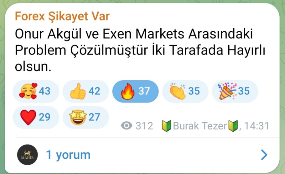 ✅ YENİ ÇÖZÜM ✅ 🔷FİRMA İSMİ: EXEN MARKETS✅ 🔷 ŞİKAYETÇİ: ONUR AKGÜL✅ 🔷NOT : Yatırımcının mağduriyeti giderildi. Firmaya İyi niyetinden dolayı teşekkürler 🔷 #forex #forexşikayet #BORSA #SONDAKİKa #BTC             #binance     #Crypto