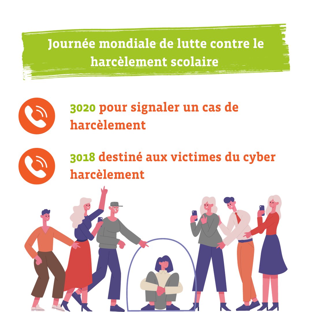 Journée mondiale contre le harcèlement scolaire Par nos actions éducatives et notre partenariat avec les écoles publiques, les Eclaireuses et Eclaireurs de France ☘️ sont engagé dans toute forme de violence et harcèlement. #NonAuHarcèlement