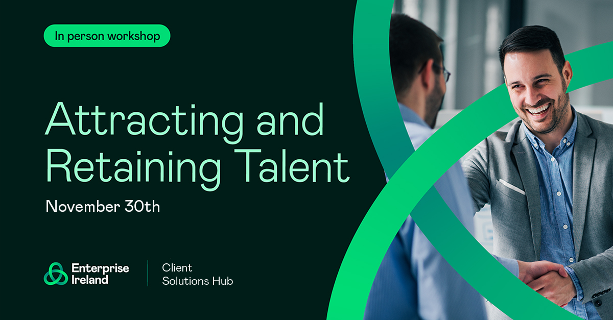 Considering how to attract and retain personnel in an increasingly competitive employment market?

Register for our Attracting &amp; Retaining Talent workshop and learn how to develop a unique employee value proposition: rebrand.ly/-AandRT

<a href="/Loc_Enterprise/">LocalEnterprise.ie</a> <a href="/EI_Ylowry/">Yvonne Lowry</a> <a href="/UdarasnaG/">Údarás na Gaeltachta</a>