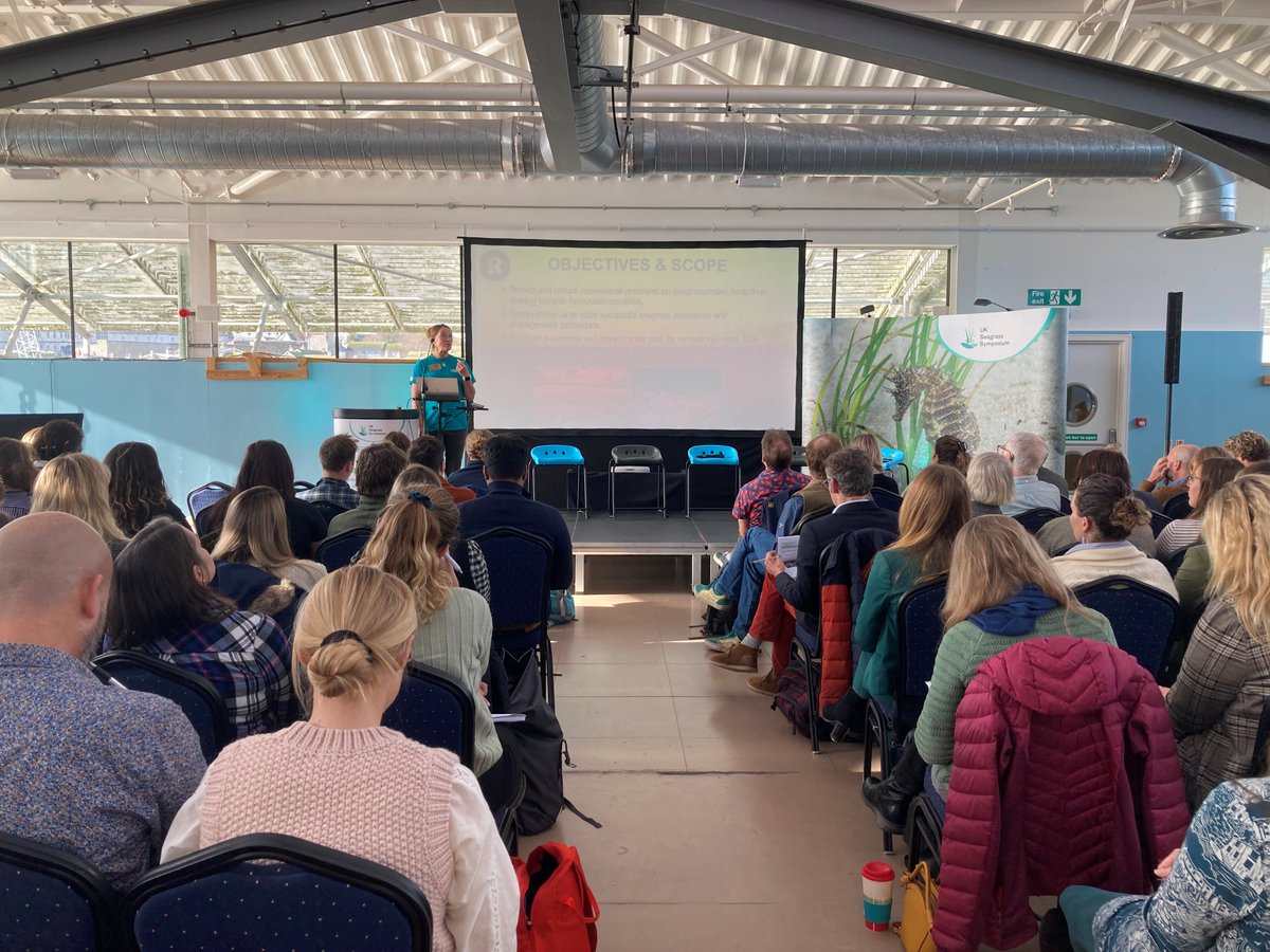 Fiona Tibbitt from @NaturalEngland talks about @EULIFEReMEDIES, a collaborative project focused on how sensitive seabeds are impacted by recreational activities. We are delighted to be the restoration partner! Find out more - saveourseabed.co.uk #SeagrassSymposium