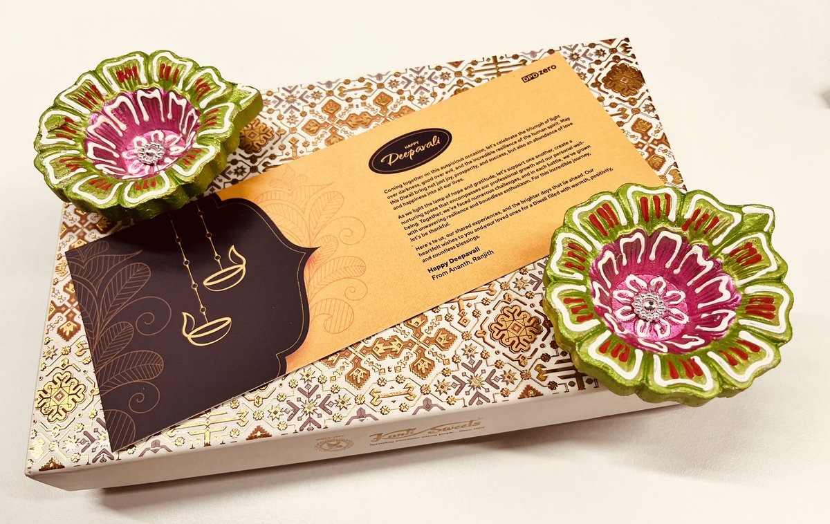 khushbakhru's tweet image. Is baar Diwali 🪔, @dpdzero wali 😊

As the festival of lights brightens our homes, may it also bring a glow of happiness to all our professional journeys.

Wishing you a sparkling Diwali filled with #success and #accomplishments! ✨  

#DPDzero #Diwali2023 #festivaloflights