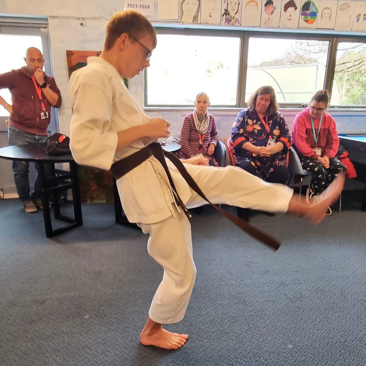 This mornings' gathering at Lifeworks Learning Disability College, the spotlight shone on Oscar, a remarkable Lifeworks student who captivated his peers with a confident talk and awe-inspiring karate demonstration <a href="/DisSportsUnited/">DisabilitySportsUtd</a> <a href="/LDSportAlliance/">ELDSA</a>
#Karate #learningdisabilities