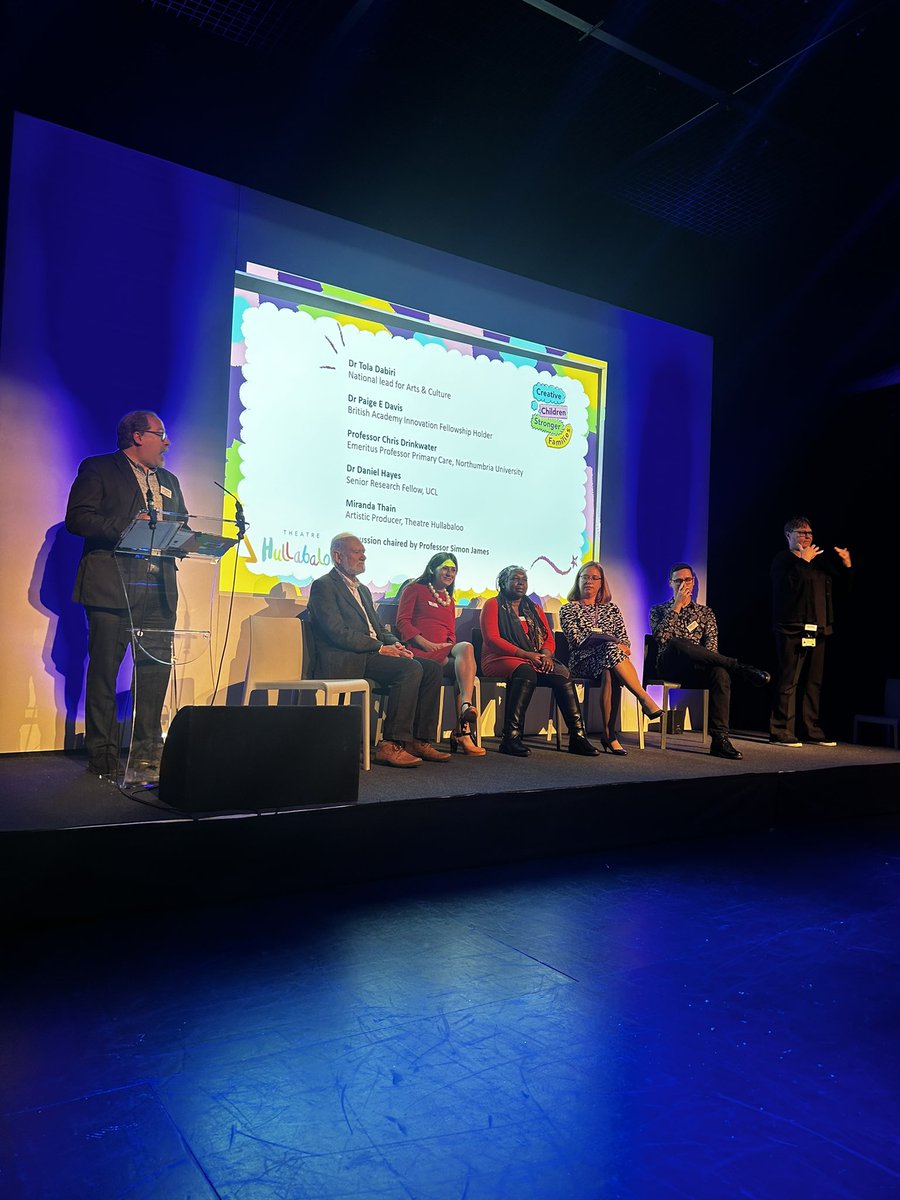 The second session with our panellists is about to kick off! We’re excited for a stimulating discussion and debate #CreativeChildrenStrongerFamilies #artsandhealth #artsenrichlives