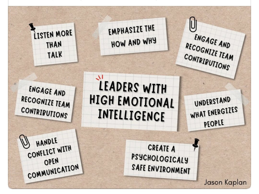 Dr David Weiss (@drdavidweiss) on Twitter photo #Infographics Leaders With Emotional Intelligence
Source: Jason Kaplan
#questionsworthasking Which emotional intelligence component do you demonstrate more often?
#innovation #Leadership #Leaders #Change #Coaching #HR #HRBP #CHRO #CEO #CFO
Have a great day
<a href="/DrDavidWeiss/">Dr David Weiss</a> #Infographics Leaders With Emotional Intelligence
Source: Jason Kaplan
#questionsworthasking Which emotional intelligence component do you demonstrate more often?
#innovation #Leadership #Leaders #Change #Coaching #HR #HRBP #CHRO #CEO #CFO
Have a great day
<a href="/DrDavidWeiss/">Dr David Weiss</a>