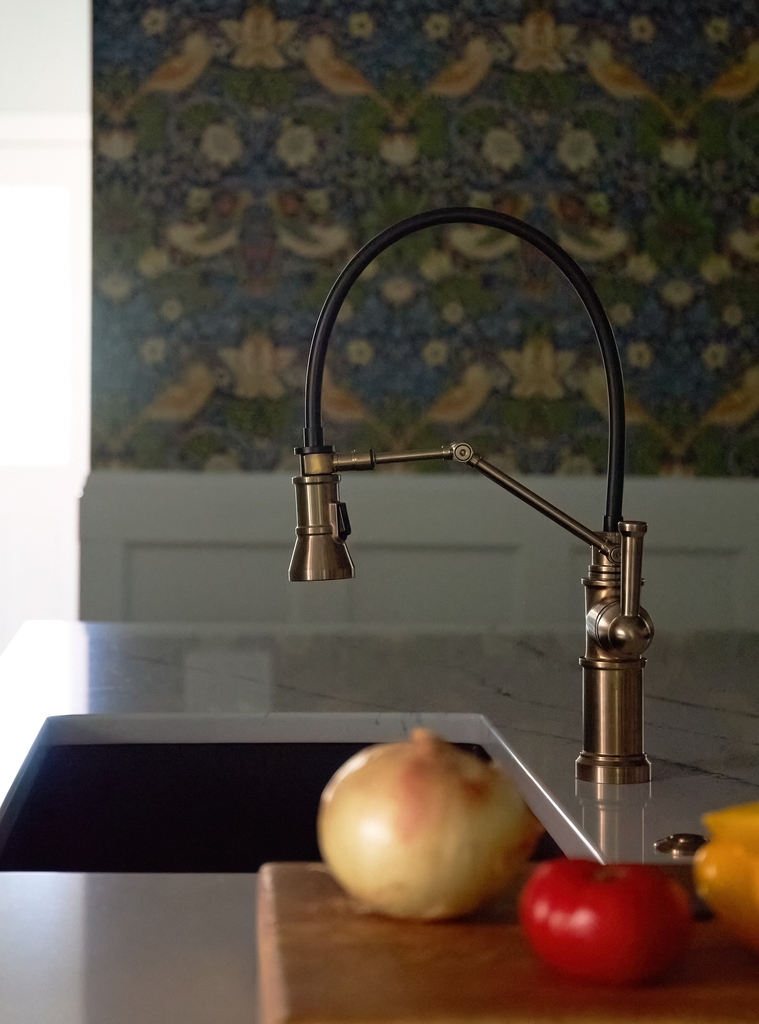 Virtually every kitchen we create has hundreds of details that come together to perfection, like this elegant Brizo faucet.⁠

#brizofaucet #designdetails #customkitchen #kitchendesign

Architect @Kipnisarch 
Faucet @brizo
Photos #michaelakaskel 
Countertops @cambriasurfaces