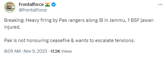 CharlieViews's tweet image. Oh, India proudly boasts to the world that Pakistan Army has given it a good thrashing—because that's something to brag about, right?

#India #Pakistan #Arnia #Ramgarh #Sialkot