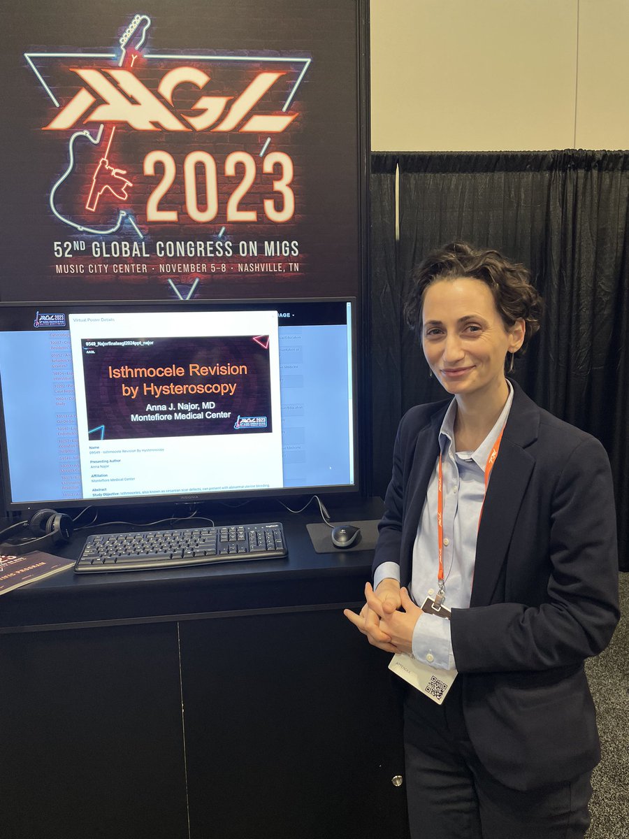 So thankful for the chance to share our video abstract on hysteroscopic isthmocele revision at #AAGL23!