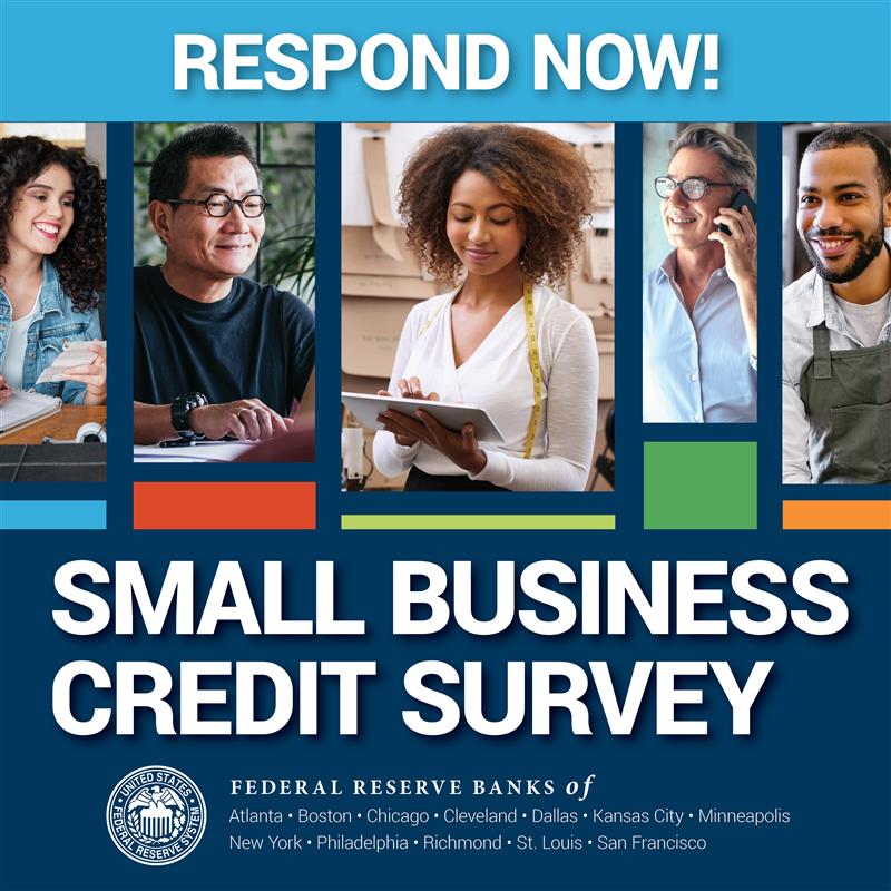 The #SmallBusinessCreditSurvey is still open. We are seeking feedback from #smallbiz owners to help provide insights to #policymakers, service providers, and #lenders, promoting a trusted financial system. Take the survey today: fedsmallbiz.org/45PqGJg Survey closes on 11/17.