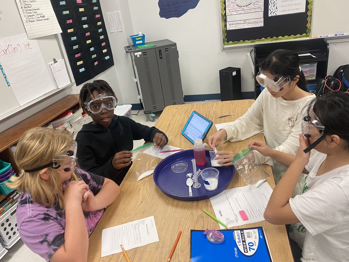 6th Grade Science discovering the physical and chemical changes of matter during chemical reactions. 
<a href="/cg_cats/">Cypress Grove Intermediate School</a> #successCSISD #choosegreatness