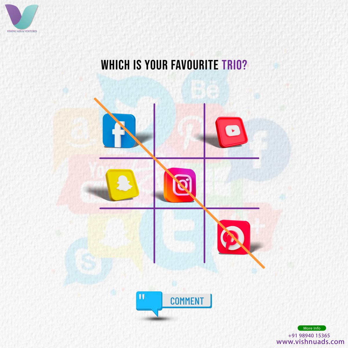 VishnuadsDM's tweet photo. Experience excellence in social media management with Vishnu Ads.

Comment below with your favourite social media.

9894015365
https://t.co/K1rDJmP4MG

#vishnuads #rajeshravindran #advertisingagency #digitalmarketing #Rain  #socialmedia #business #seo #MarketingTips #tictac #SMM https://t.co/sP2ls8iVwL
