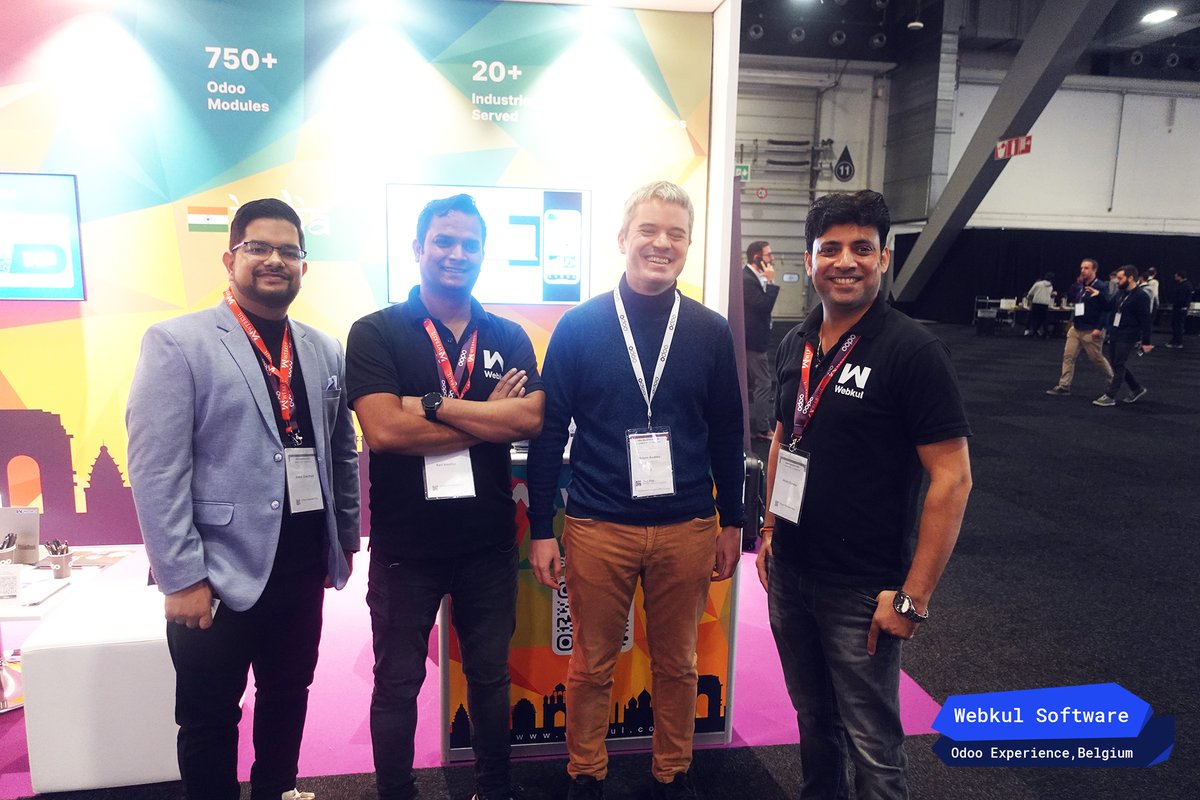 webkul's tweet photo. Meet Artem, Avdeev, Chief Accounting Officer @only_office
Knowing the versatility of Odoo, they wanted to discuss about a possible alliance to open up new prospects.
--Meet us at the M1 Booth Hall 7 in Odoo Experience
#OdooExperience #WebkulTeam #belgium #lifeatwebkul #Odoo_17 https://t.co/OHfjO9TxmT