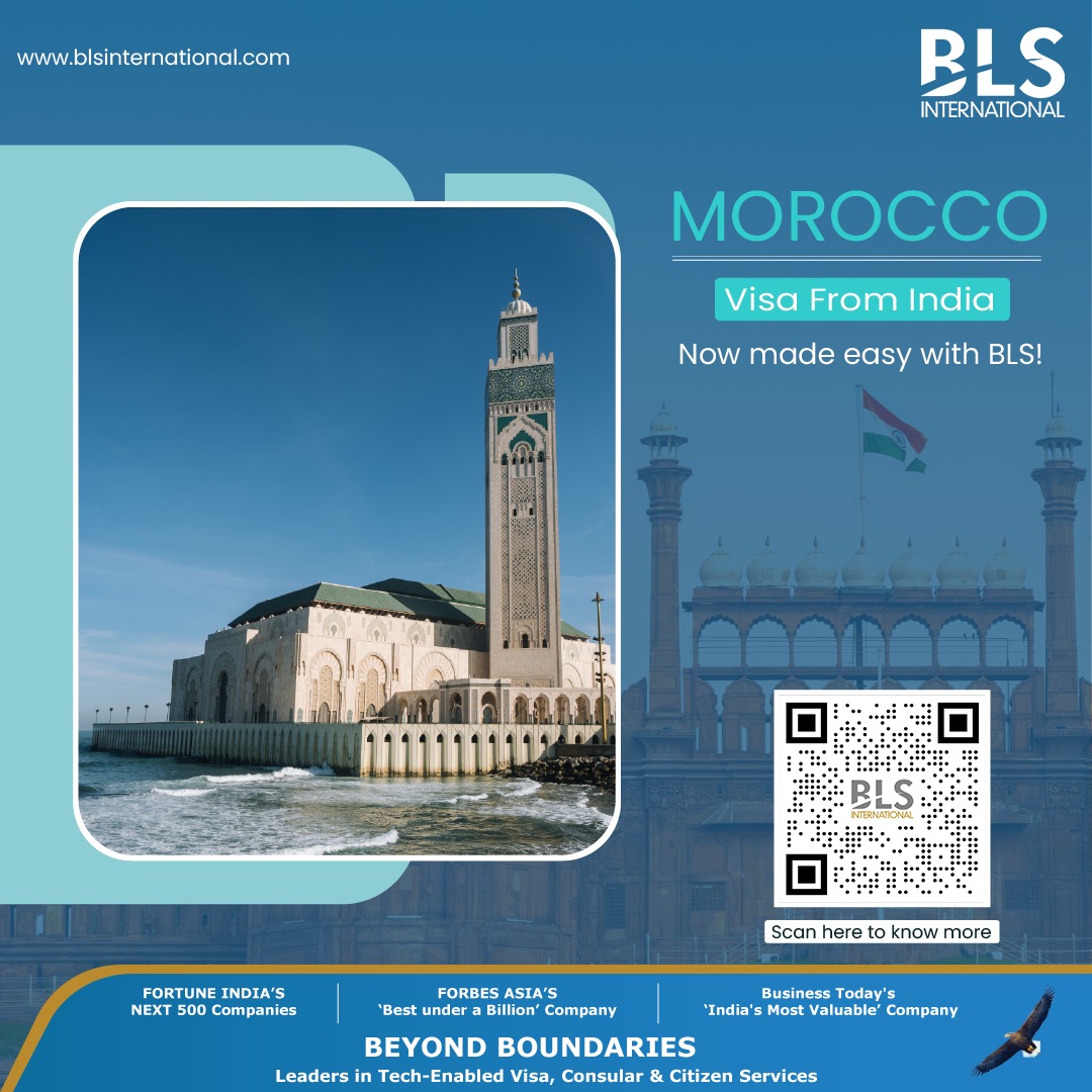 BLSintServices's tweet photo. Discover the enchanting beauty of Morocco with BLS International! Hassle-free visa services for your Moroccan adventure. Explore Essaouira beaches and Marrakesh souks.

Apply at https://t.co/xAguFYYF7c now! 

#BLSInternational #MoroccoVisa #VisaServices #TravelwithBLS https://t.co/Q5TPcQbytf