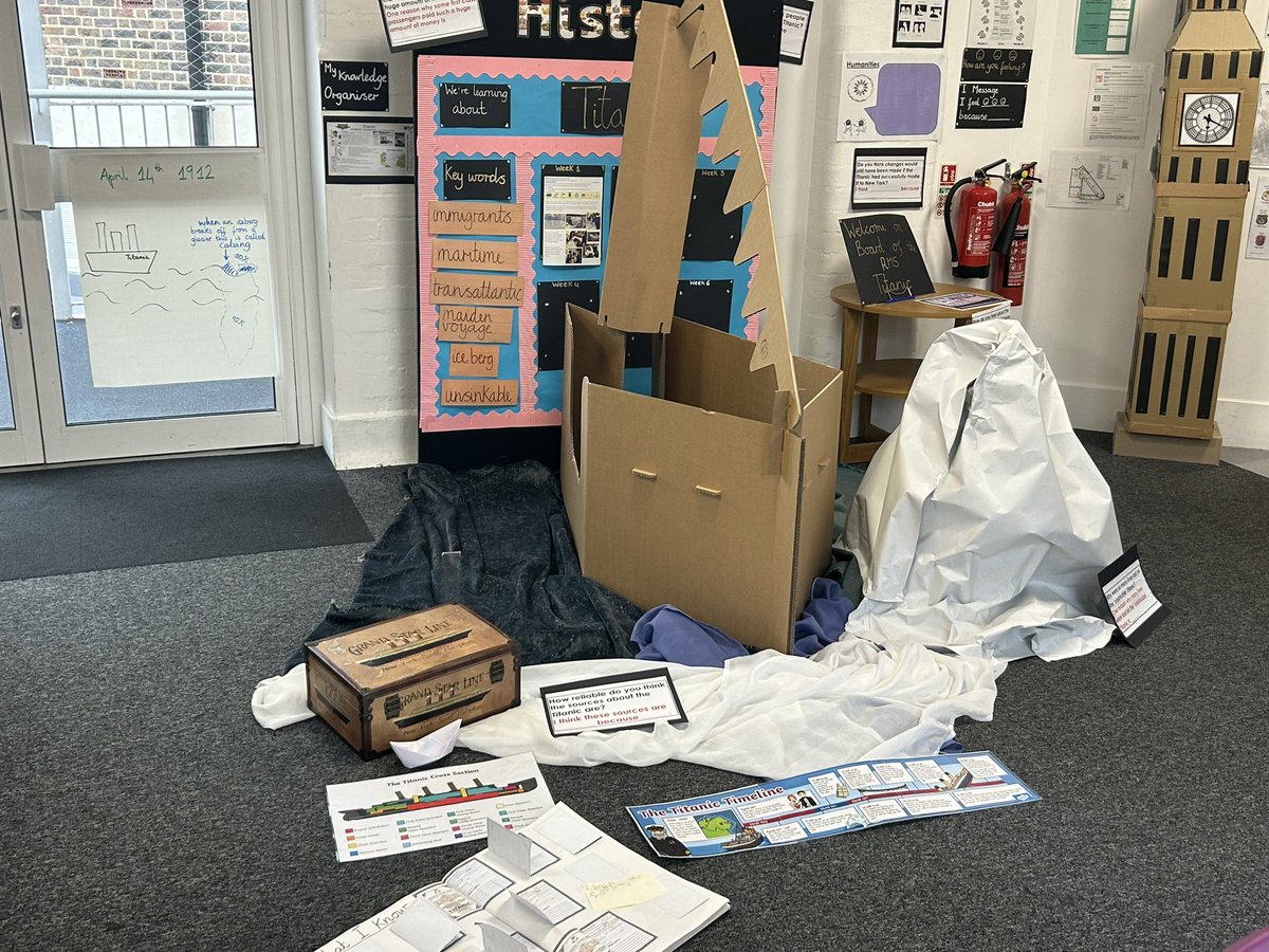 ParkAcad's tweet image. Eager to find out what historical adventures await Year 4! From the tragic voyage of the Titanic to the thrilling era of exploration and discovery. What time period will they explore next? #HistoryClass #Year4 #ExploringThePast #Discovery