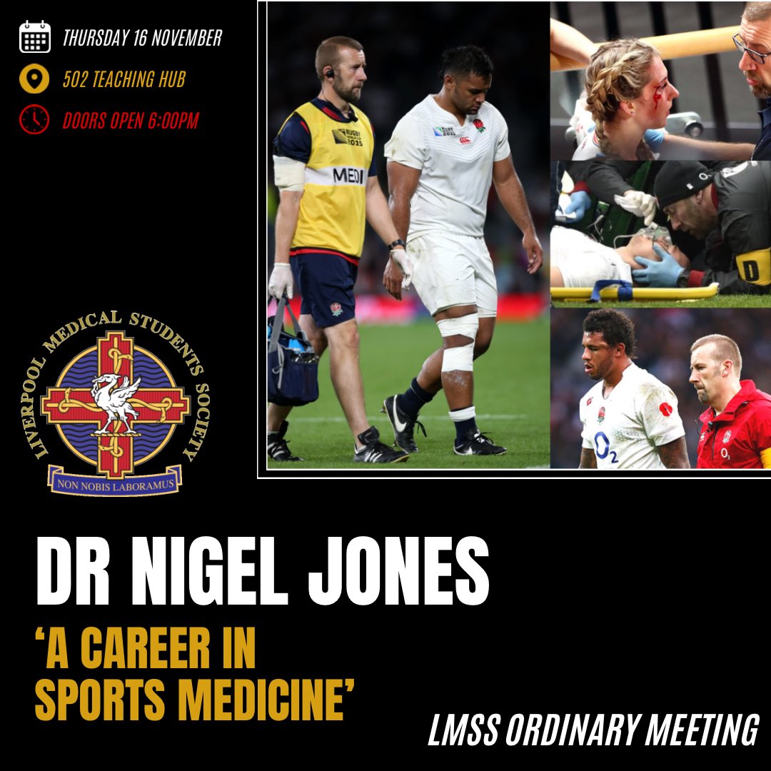 1 WEEK TO GO UNTIL THE RETURN OF ORDINARY MEETINGS! Join us Thursday 16th at 6pm - free entry, just come down to 502 Teaching Hub on Campus! 🤩 @merseysportsmed We’re very excited for this one, hope you are too 🥰