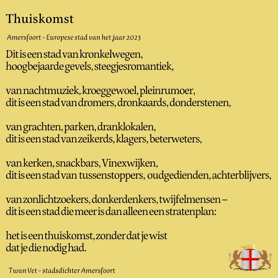 #Amersfoort - stad van het jaar 2023, hoera!