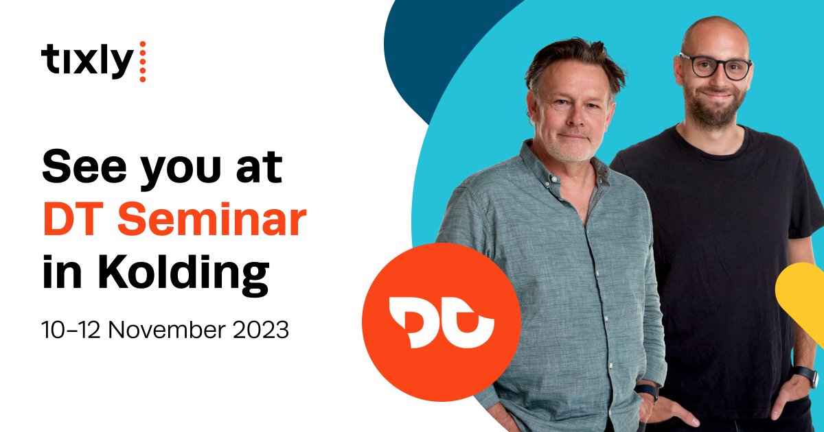 We will be at the DT Seminar in Denmark! Kim &amp; Steen are ready to dazzle with our ticketing system at Kolding from Nov 10-12. Excited to reconnect with our theatre friends and make some magic happen.  #TixlyTeam #Culture #TheatreMagic