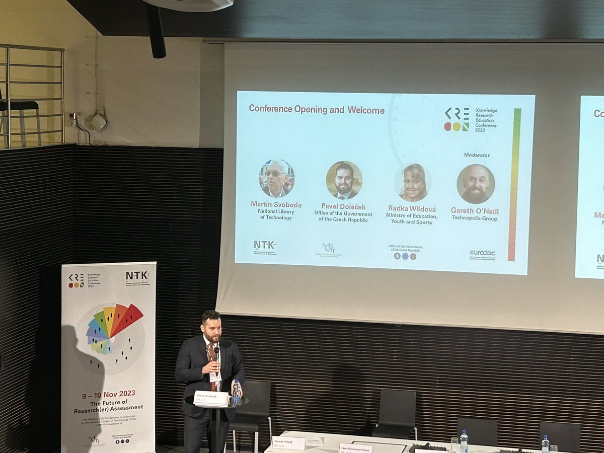 Clare Viney (@clare_viney) on Twitter photo Opening #KREcon <a href="/pavel_dolecek/">Pavel Doleček</a> Dep Minister Science Research & Innovation - need to address gap between policies, institutions & researchers. Crucial facilitation & opportunities to discuss assessment of research & researchers <a href="/gtoneill/">Gareth O'Neill</a> <a href="/ntkcz/">NTK - Národní technická knihovna</a> <a href="/Vitae_news/">Vitae</a> <a href="/CoARAssessment/">CoARA</a> <a href="/OpusEu/">OPUS.eu - Open and Universal Science Project</a> Opening #KREcon <a href="/pavel_dolecek/">Pavel Doleček</a> Dep Minister Science Research & Innovation - need to address gap between policies, institutions & researchers. Crucial facilitation & opportunities to discuss assessment of research & researchers <a href="/gtoneill/">Gareth O'Neill</a> <a href="/ntkcz/">NTK - Národní technická knihovna</a> <a href="/Vitae_news/">Vitae</a> <a href="/CoARAssessment/">CoARA</a> <a href="/OpusEu/">OPUS.eu - Open and Universal Science Project</a>