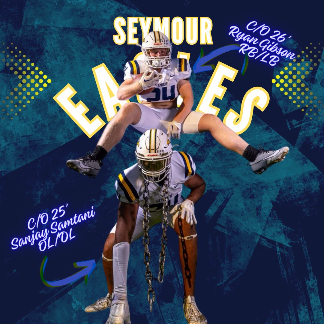 Mike Holt (@coachholt_shs) on Twitter photo These 2 DUDES are the types of players coaches love to coach!
-High Character β
-Weight Room Leaders β
-Athletic β
-High IQ β
-Coachable β
Proud to be coaching these guys! <a href="/SHSEaglesFTBL/">Seymour Eagles Football</a>
<a href="/SanjaySamtani74/">Sanjay Samtani</a>
<a href="/CoachTreadway_1/">Coach Treadway</a> These 2 DUDES are the types of players coaches love to coach!
-High Character β
-Weight Room Leaders β
-Athletic β
-High IQ β
-Coachable β
Proud to be coaching these guys! <a href="/SHSEaglesFTBL/">Seymour Eagles Football</a>
<a href="/SanjaySamtani74/">Sanjay Samtani</a>
<a href="/CoachTreadway_1/">Coach Treadway</a>