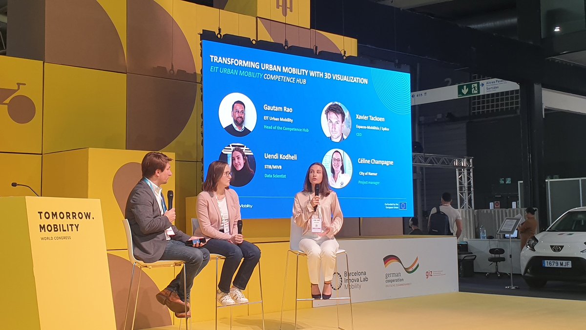 espacesmob's tweet photo. Aujourd'hui, a l'invitation de @EITUrbanMob, notre collègue @XavierTackoen modère une séance à @_TomorrowMob sur l'intérêt de développer la visualisation 3D dans le cadre de la transformation urbaine.

#sp8ce #XRintelligence @STIBMIVB @VilledeNamur @MobilityMasterC https://t.co/Pndu7lckpI