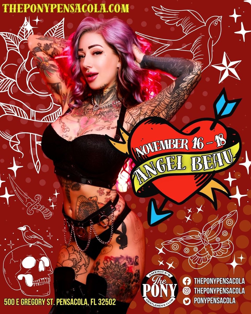 It's official 🎉 ED's favorite feature of the year 2023 is coming! 🤩 The amazing @iheartangelbeau will be gracing @ponypensacola stage Nov 16-18 and it's going to be lit! 🔥 Don't miss out on this unforgettable event! 🙌