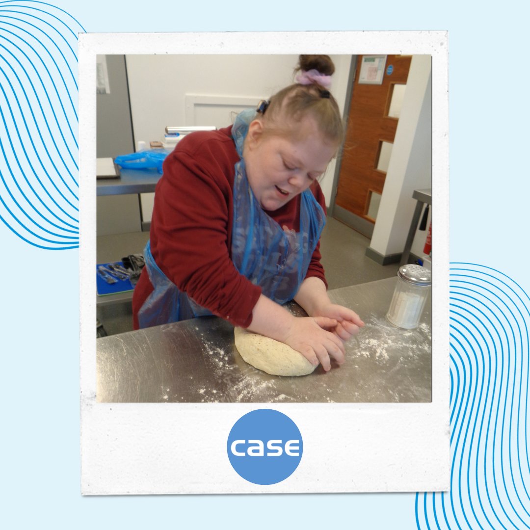 Glen says: 'Sophie’s first attempt at making a very tasty loaf of bread. She followed instructions and timings to produce a Cheese n Onion loaf. All her friends in Independent Living tasted and all agreed it was the best! I was proud of Sophie’s effort today, Well done!'