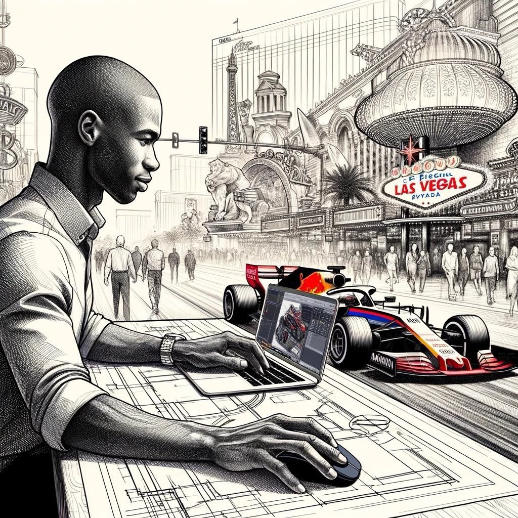thecadgeek's tweet image. When your @AutoCAD skills are so fast, a Formula 1 car shows up to take notes during @autodesku - you must be at #AU2023 Las Vegas.