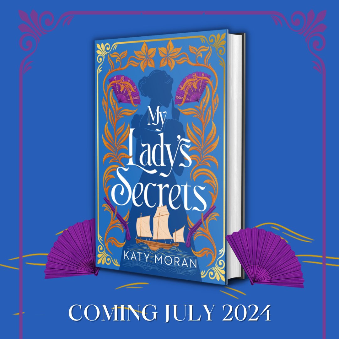 We are SO excited to reveal the wonderful cover for #MyLadysSecrets by @KatyjaMoran! This is a new fast-paced Regency novel that will take you from a Spanish battlefield to the drawing rooms of London to the Scottish Highlands... Cover designed by @micaelaalcaino 📚