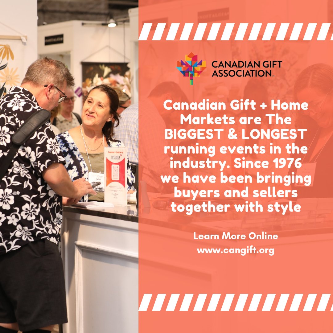 Join us at one or both of our Bi-Annual shows located in Toronto & Alberta! Event details and information available at cangift.org #TOGiftMkt #ABGiftMkt #CanGift