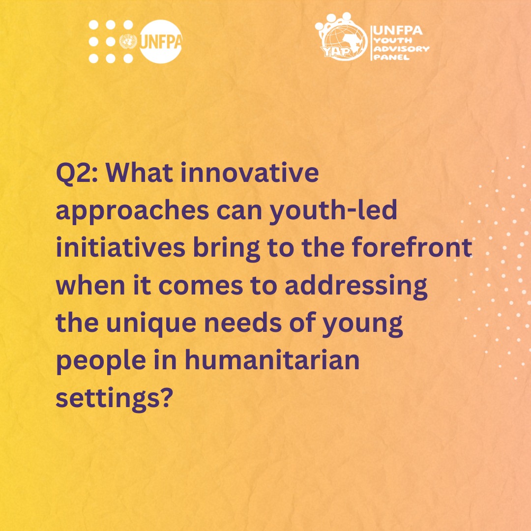 Young people are often the most vulnerable & affected by humanitarian crises. They also have a lot of potential & creativity to contribute to the solutions & recovery efforts. #ClimateImpactOnAYPs