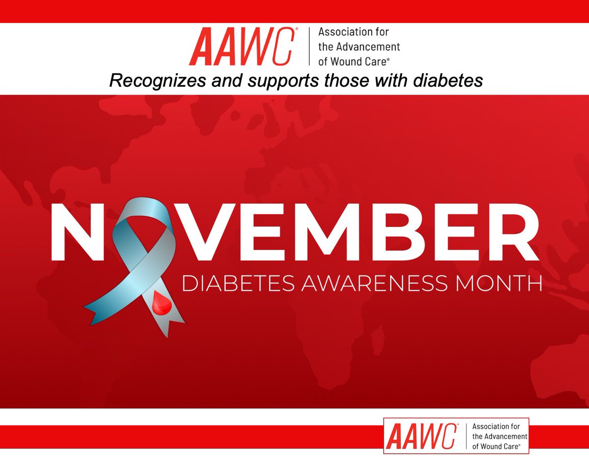 Diabetes is a chronic condition that affects millions of people globally and many more have the condition but are yet to be diagnosed. November is Diabetes Awareness Month. Clinicians should screen and educate their patients regularly. #DiabetesAwareness #woundhealing